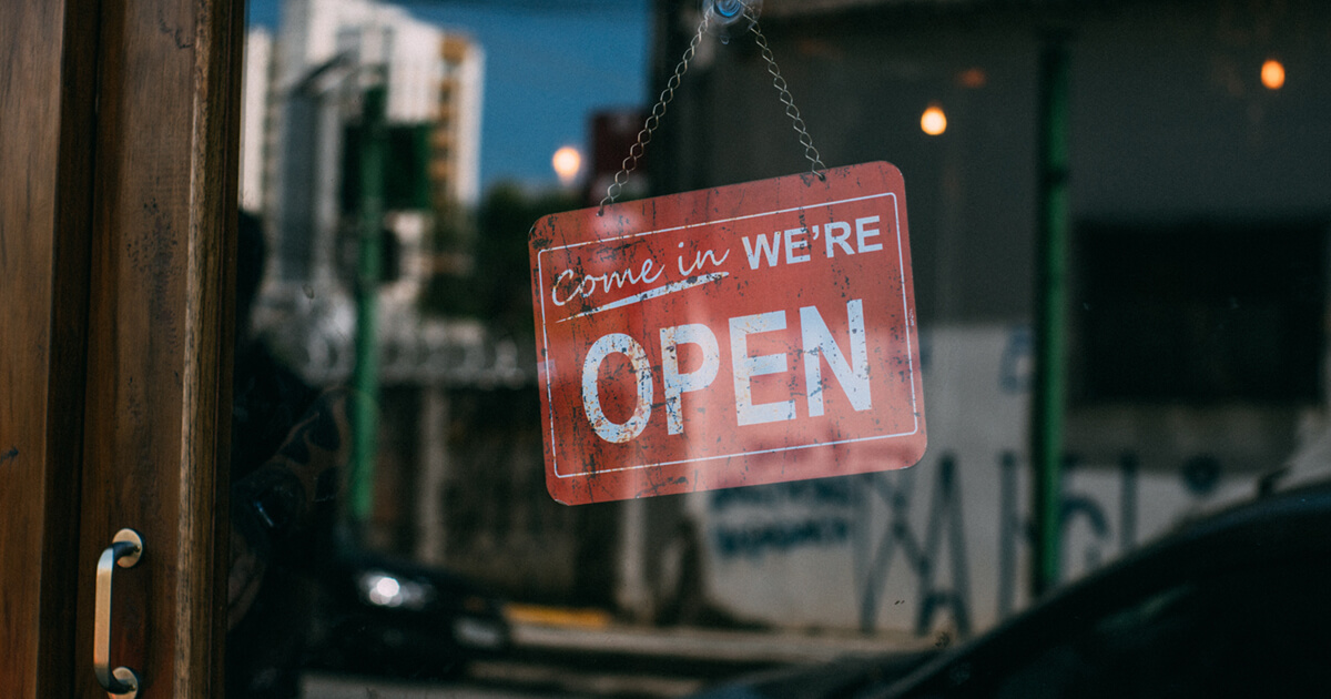 Small Business Open Sign